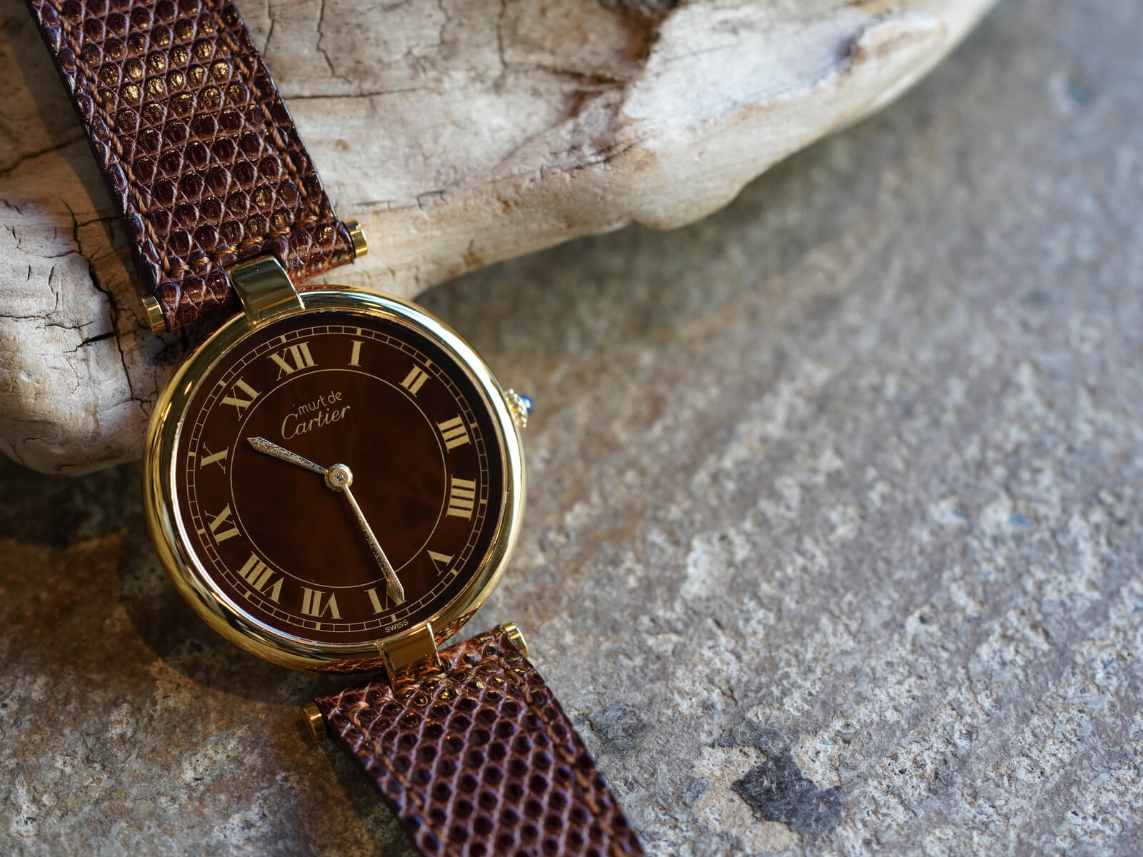 マスト ドゥ カルティエ/マストVLCヴァンドームLM/ブラウンローマン