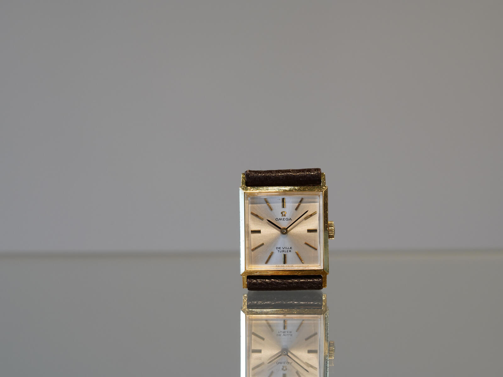 オメガ/デヴィルスクエア/シルバーダイヤル/チューラー/18KYG/手巻き
