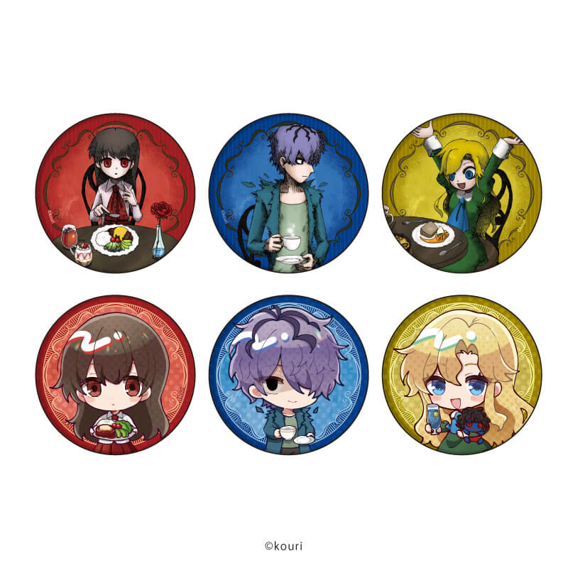 マット加工缶バッジ(57mm)「Ib」01/コンプリートBOX(全6種)(描き下ろし