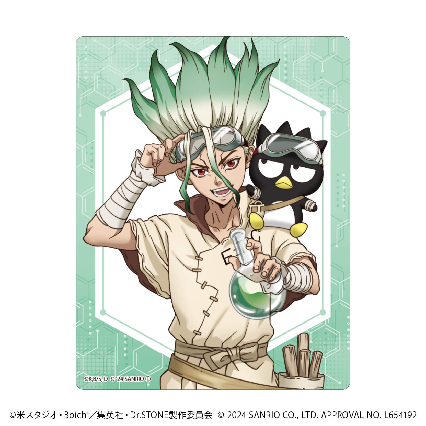 アクリルカード「Dr.STONE×サンリオキャラクターズ」01/コンプリート