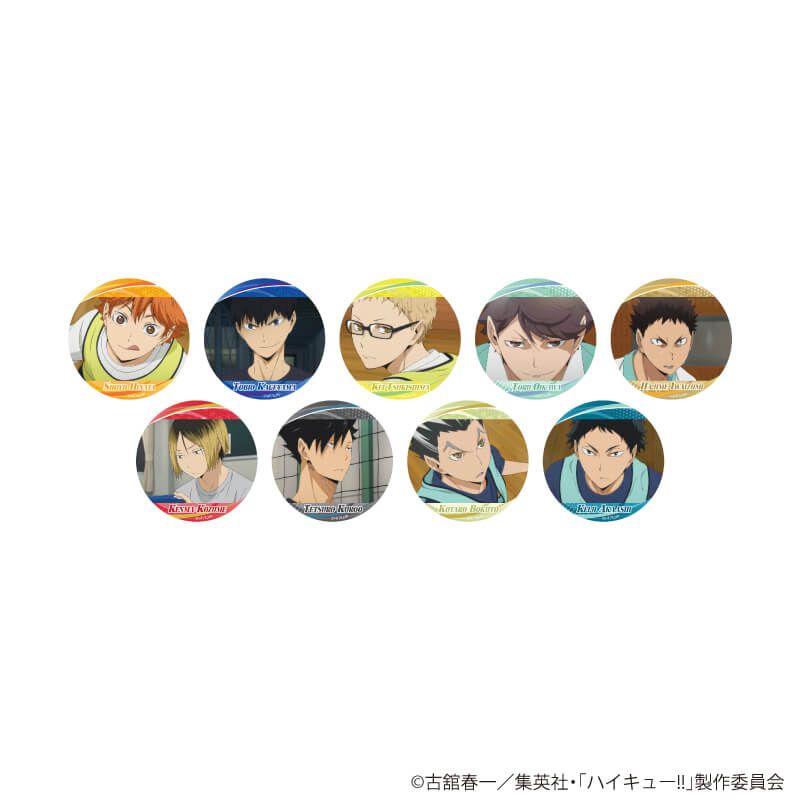 ホログラム缶バッジ(57mm)「ハイキュー!!」01/トレーディング(9種