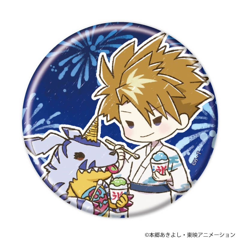 缶バッジ「デジモンアドベンチャー」08/浴衣ver. コンプリートBOX(全8