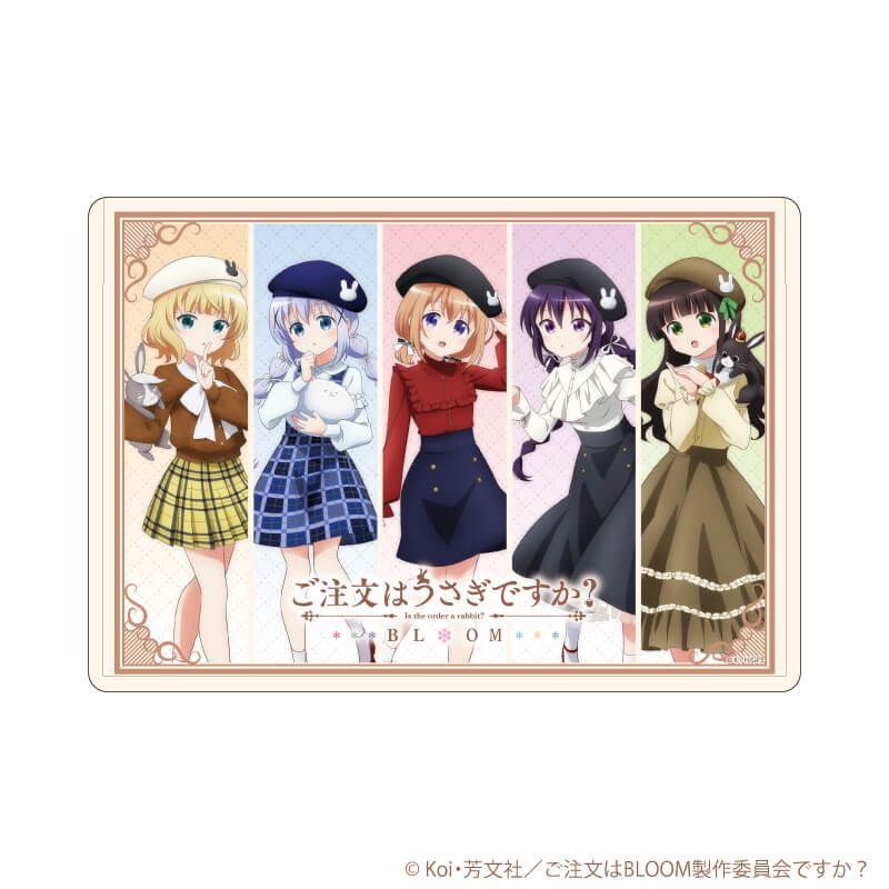 缶バッジ「ご注文はうさぎですか？BLOOM」03/ベレー帽ver