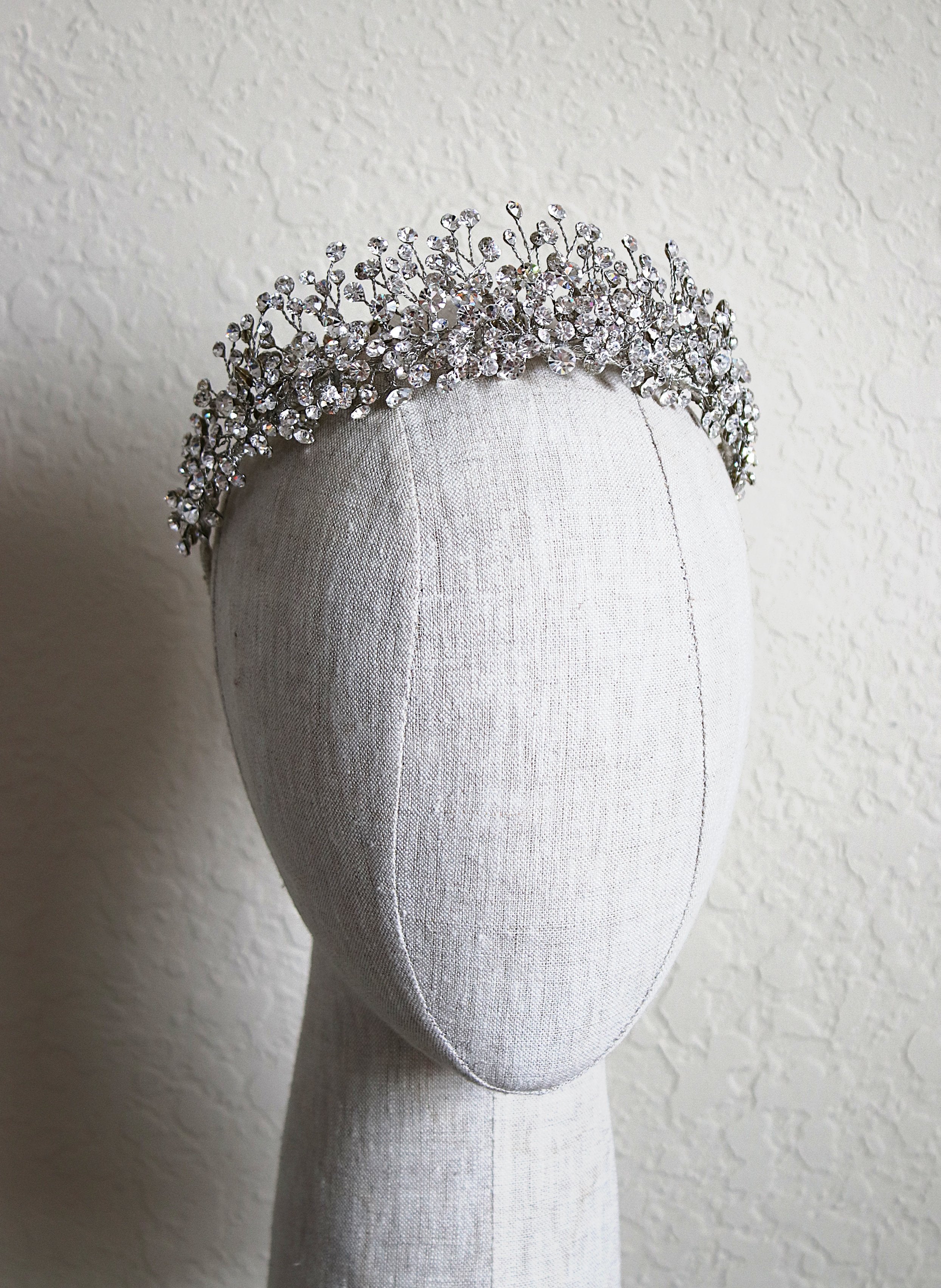 Bridal Tiara CHARMAINE Crystal Wedding Tiara | EDEN LUXE Bridal