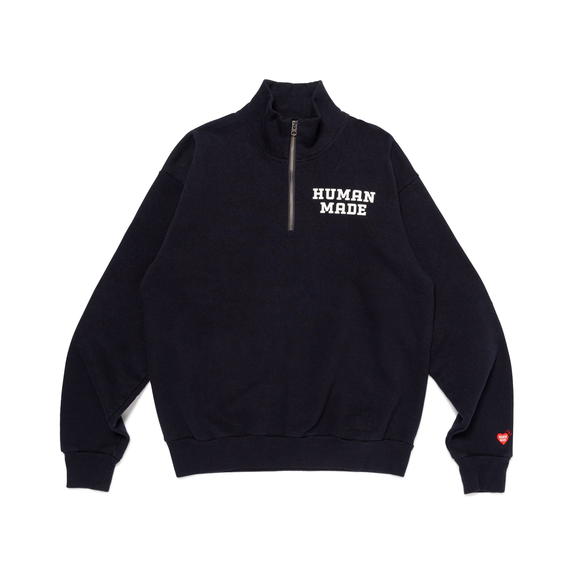 HUMAN MADE HALF-ZIP SWEATSHIRT – HUMAN MADE Inc.
