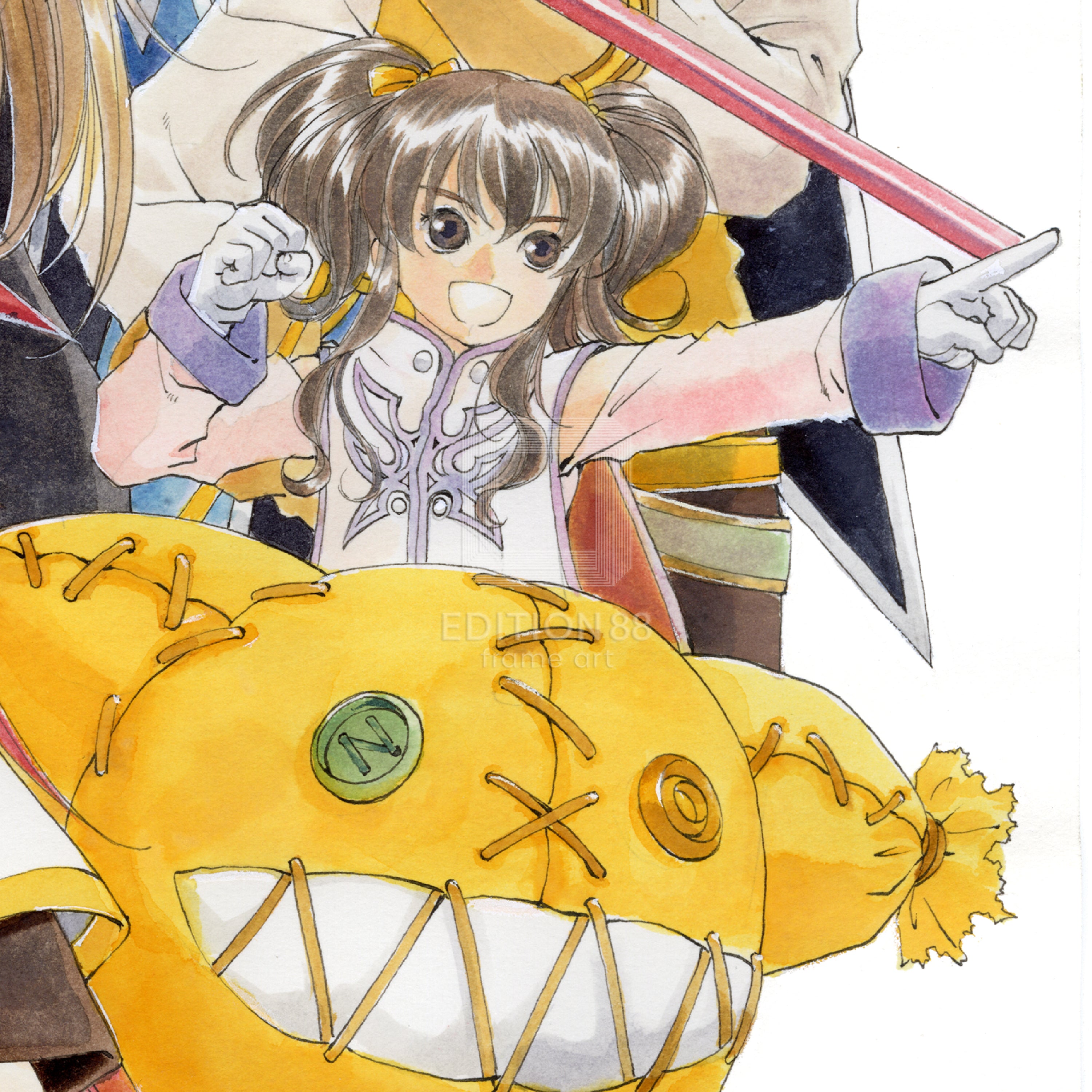 テイルズ オブ ジ アビス」88グラフ1/藤島康介（箔押しサイン入り）