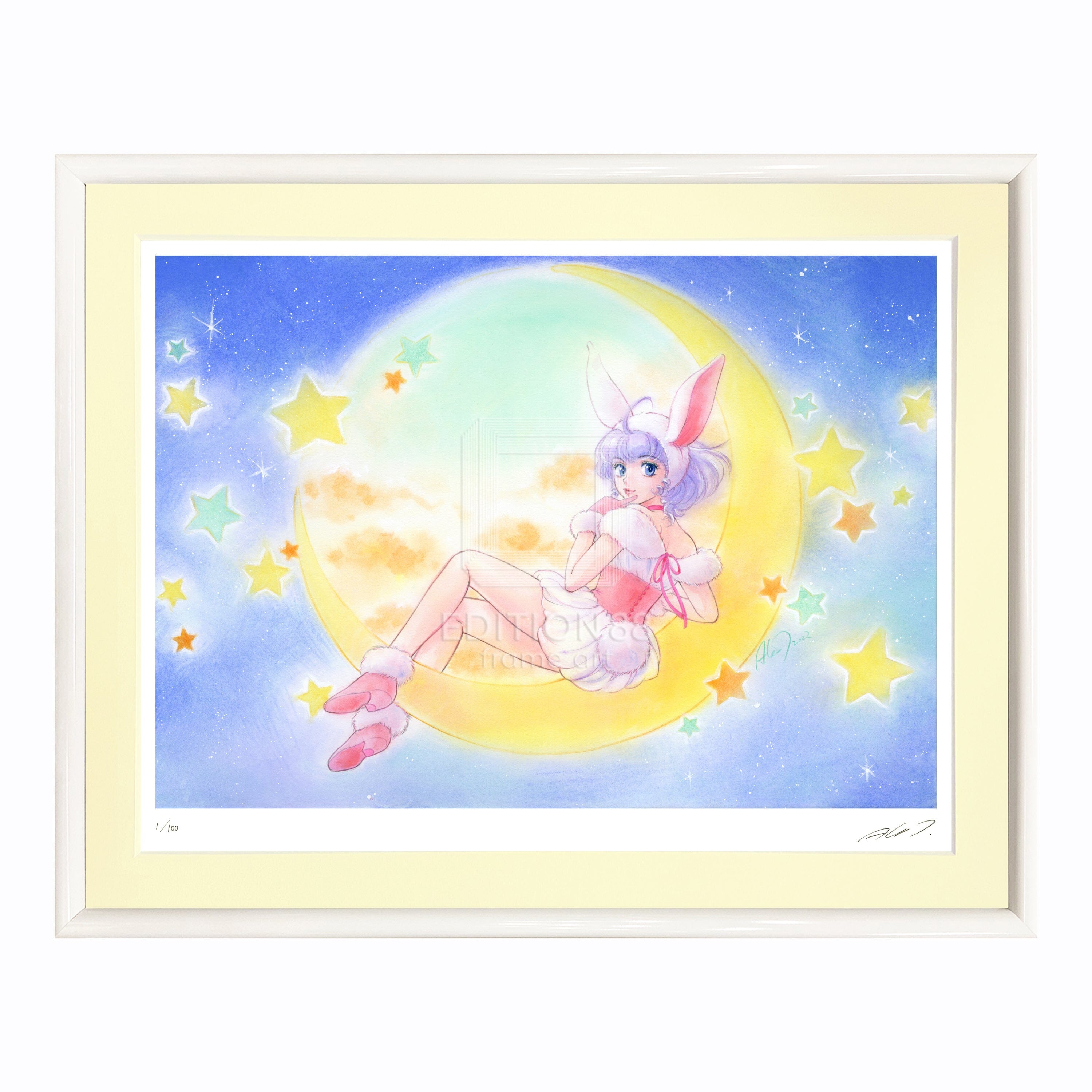 魔法の天使 クリィミーマミ」88グラフ 月のしろうさぎ /高田明美（直筆