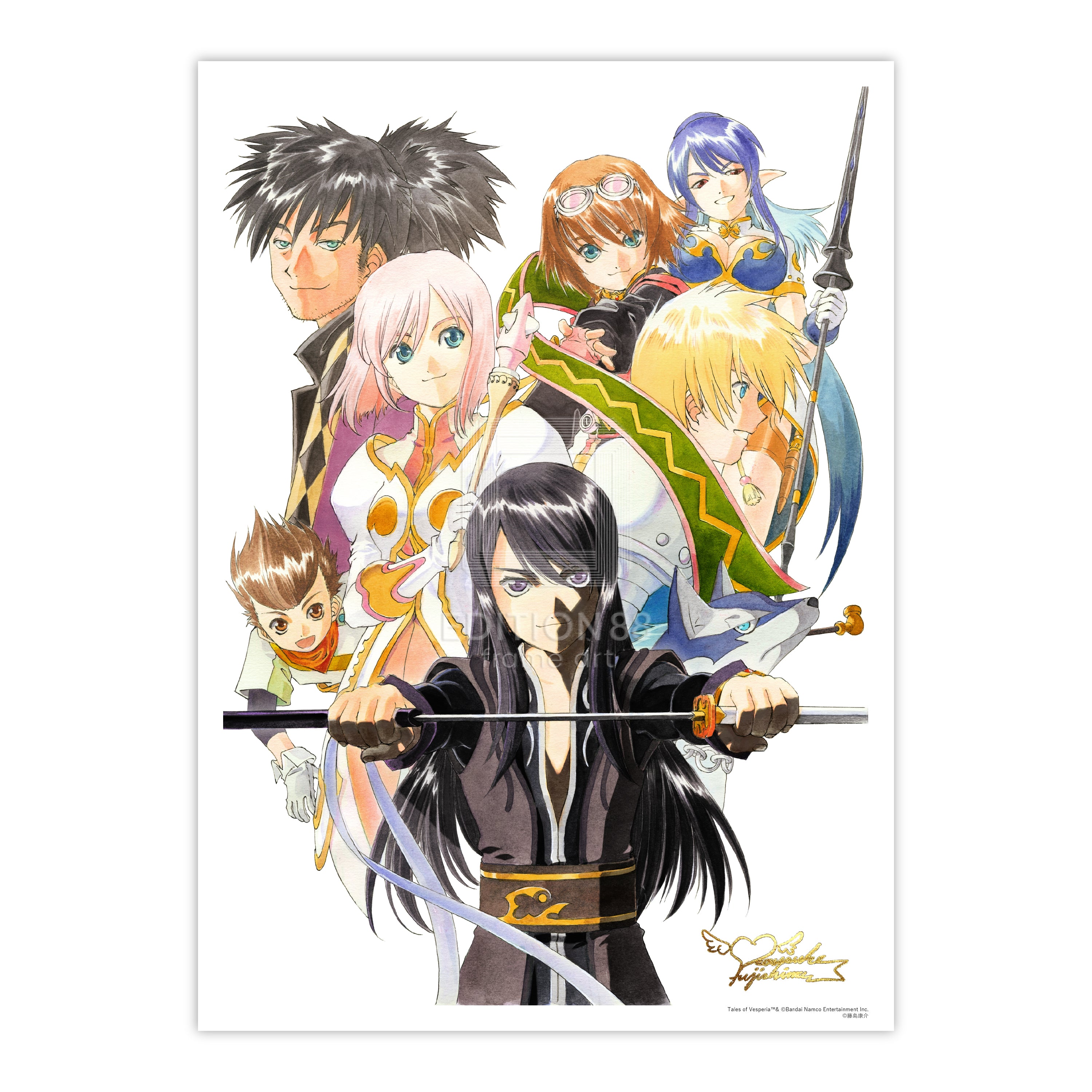 テイルズ オブ ヴェスペリア 」88グラフ1/藤島康介（箔押しサイン入り）