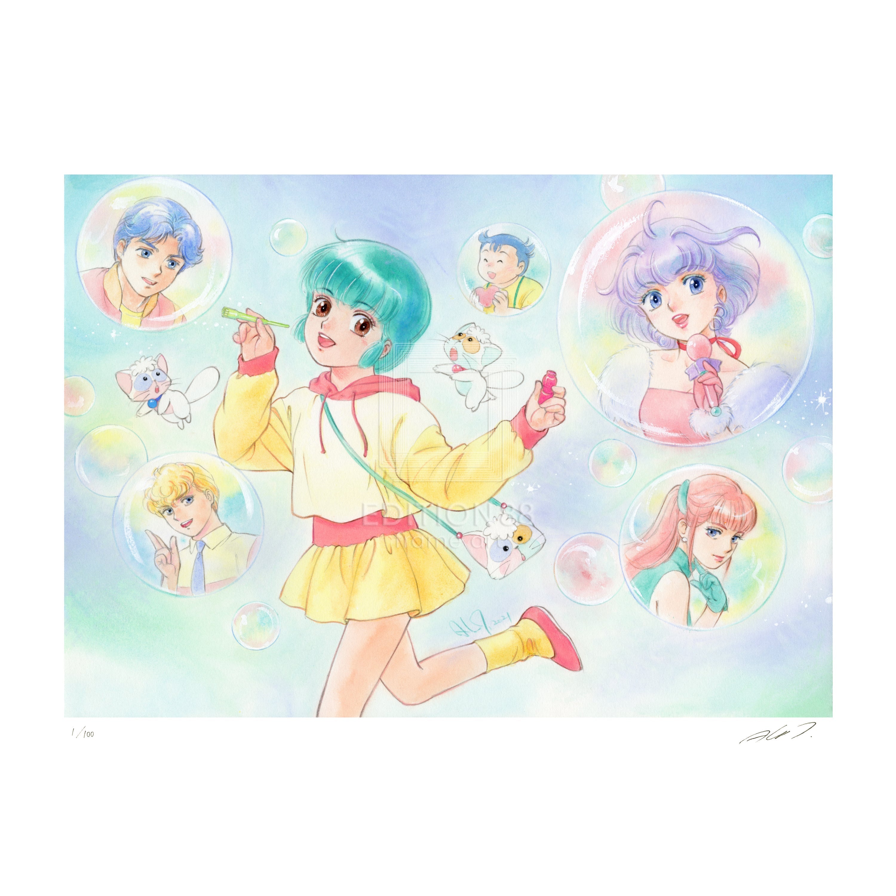 魔法の天使 クリィミーマミ」88グラフ PAM POPPUM ! /高田明美（直筆