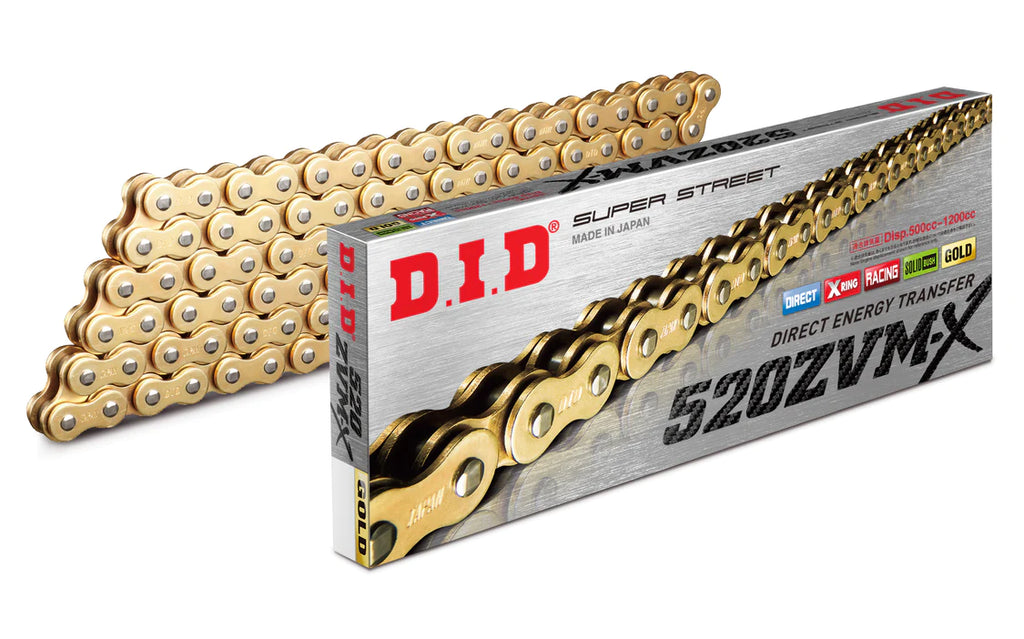 DID 520 ZVMX 120-Link Chain Race Street Chain – EDR Performance