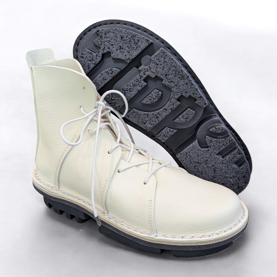 送料無料】trippen[トリッペン]/NOMAD-WAW[ノマド]/WHT-BK 折り重なっ