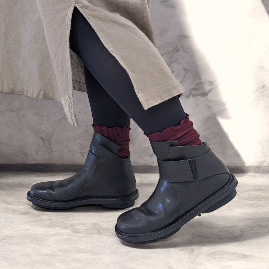 送料無料】trippen[トリッペン]/BASE-WAW[ベース]/BLK-BK ブーツ