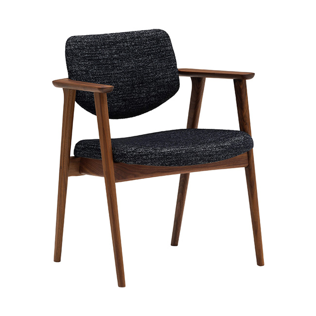 アームチェア CW6850(ハードシート) ブラック ウォールナット