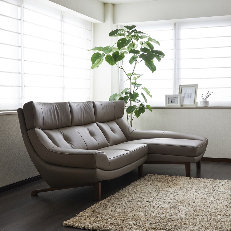 左肘シェーズロング ZU4649 グレージュ モカブラウン 通販 | 【公式