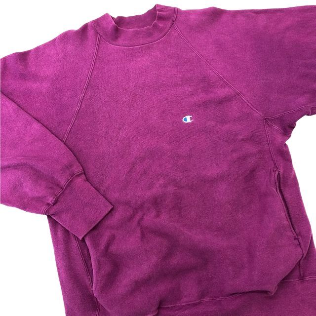 CHAMPION REVERSE WEAVE 90S 「USA製、モックネック、パープル