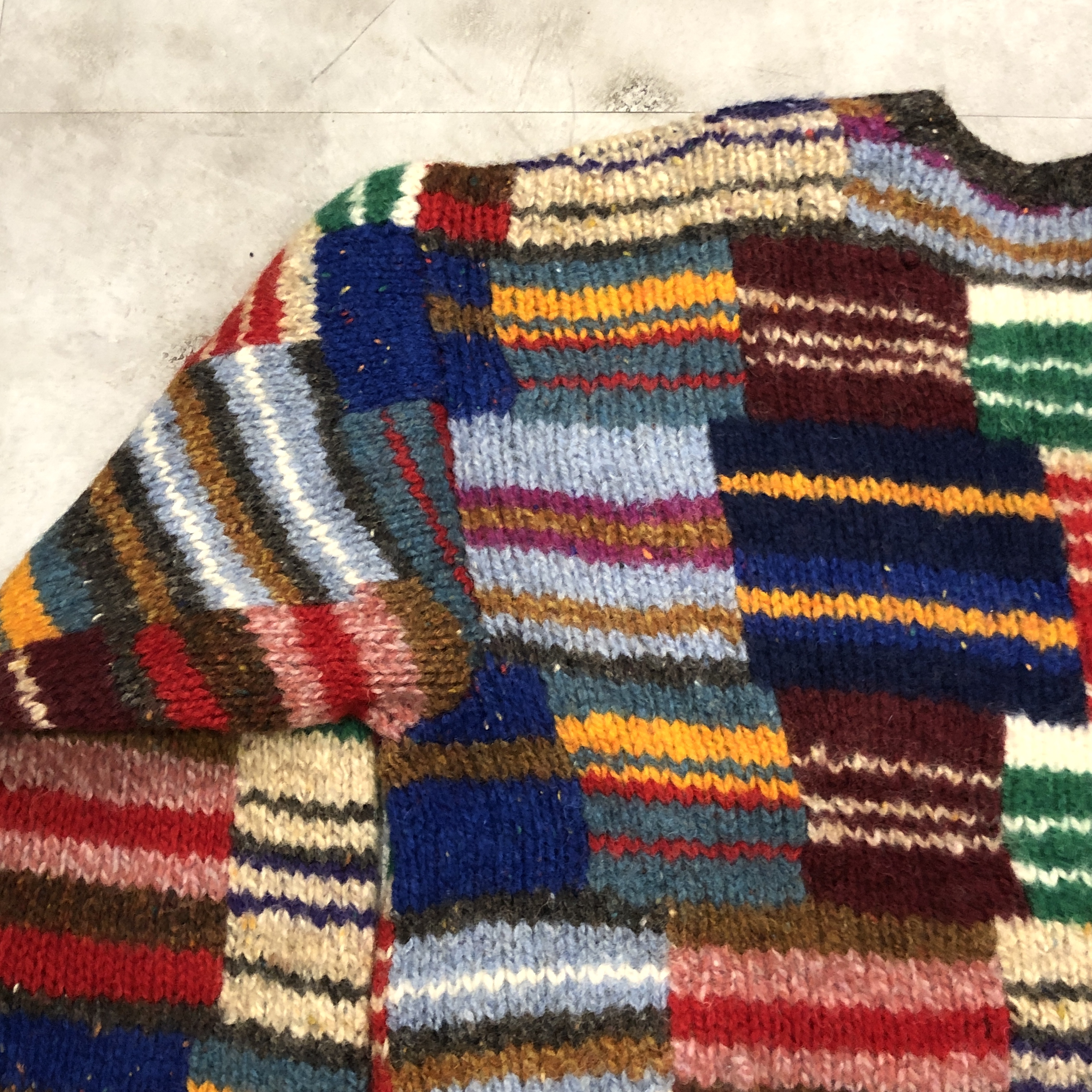 J.CREW PATCHWORK SWEATER｜SAFARI サファリ｜高円寺 吉祥寺 VINTAGE