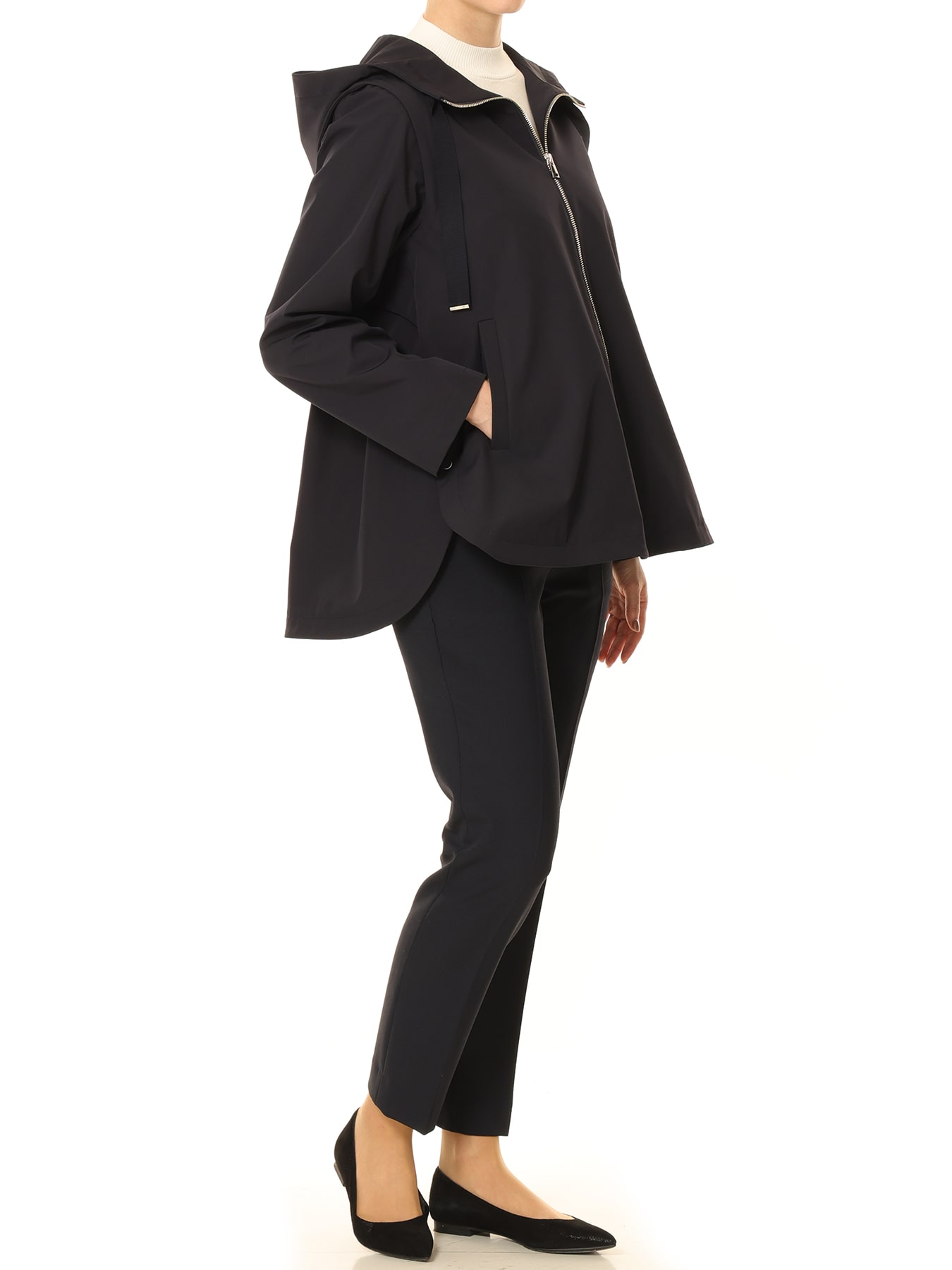 2WAYジップアップフーディコート: M-premierBLACK公式通販｜m-i-d e