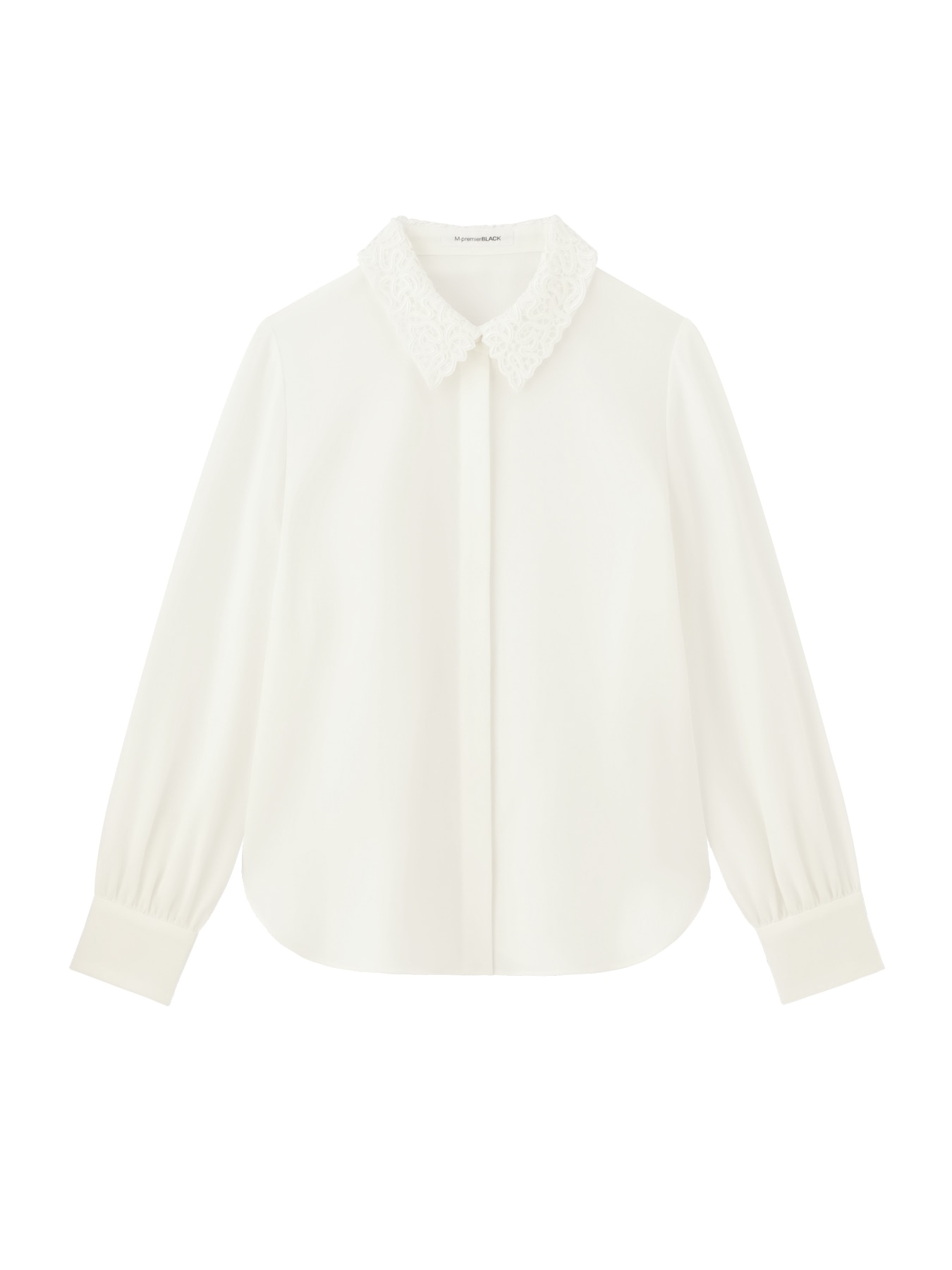 ダブルクロスレースカラーブラウス: M-premierBLACK公式通販｜m-i-d e