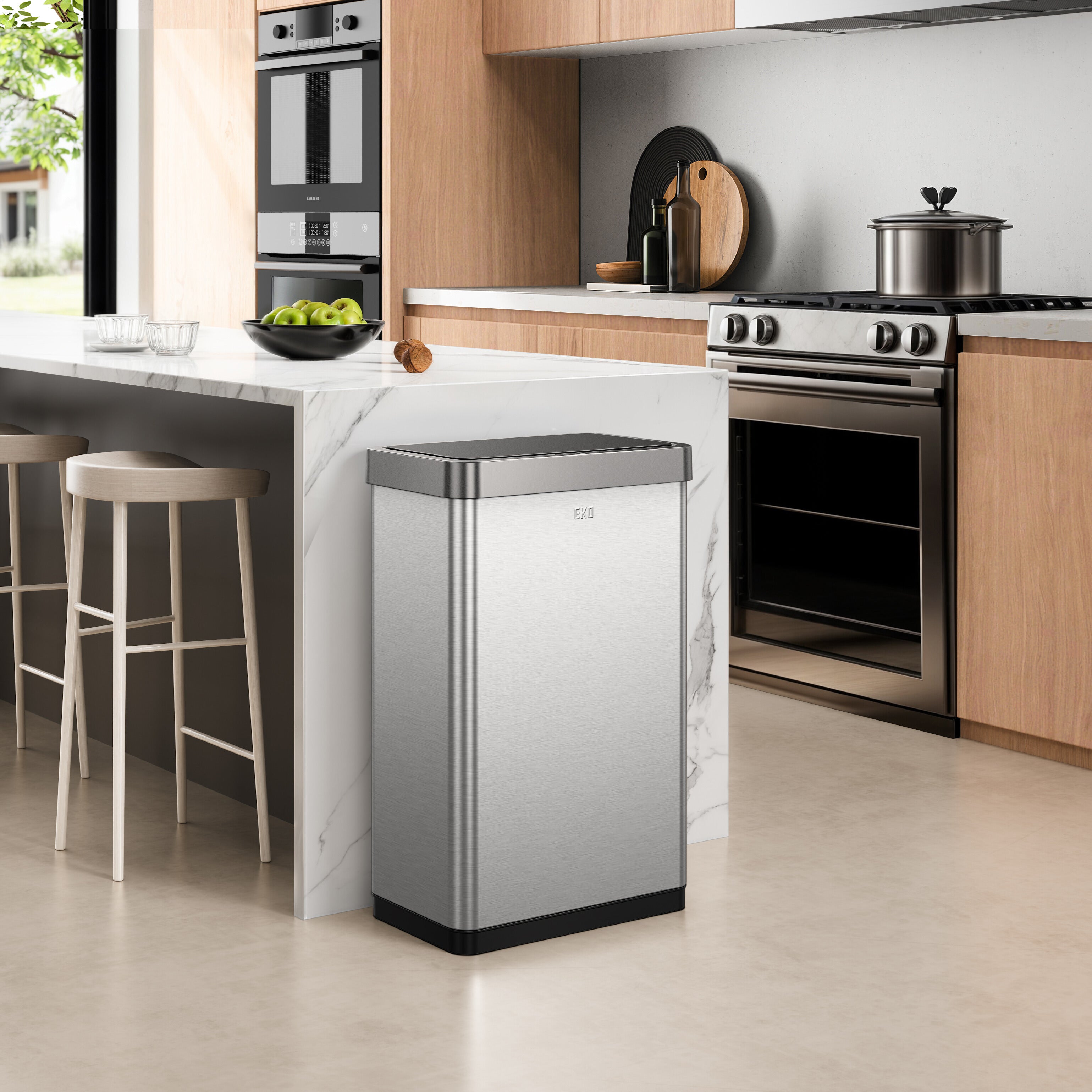 Mirage-X 80L Motion Sensor Can - Stainless Steel – Home by EKO