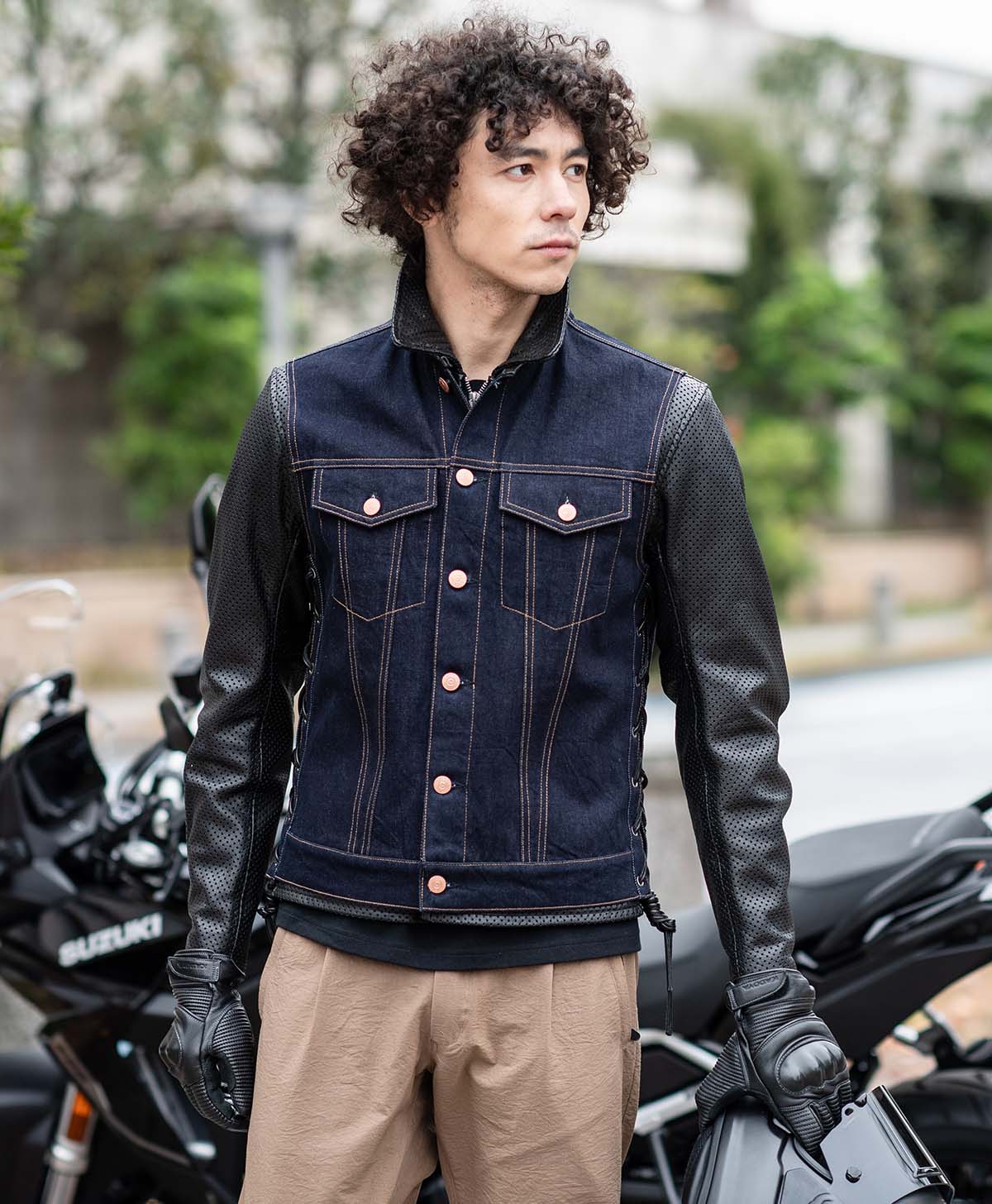 デニムベスト ノーカラー｜カドヤ公式オンラインショップ｜SOLID BIKER