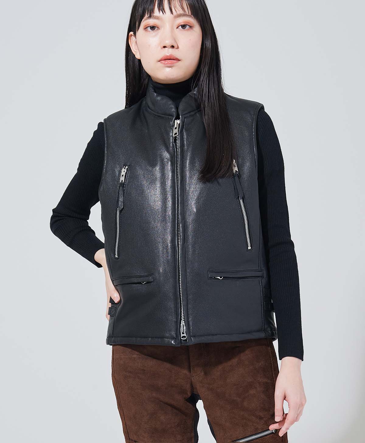 革ベスト レザーダウン ベスト｜カドヤ公式オンラインショップ｜RIDERS