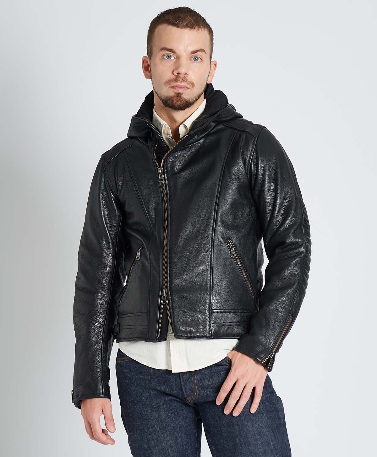 革ジャン フードレザージャケット｜カドヤ公式オンラインショップ｜MR