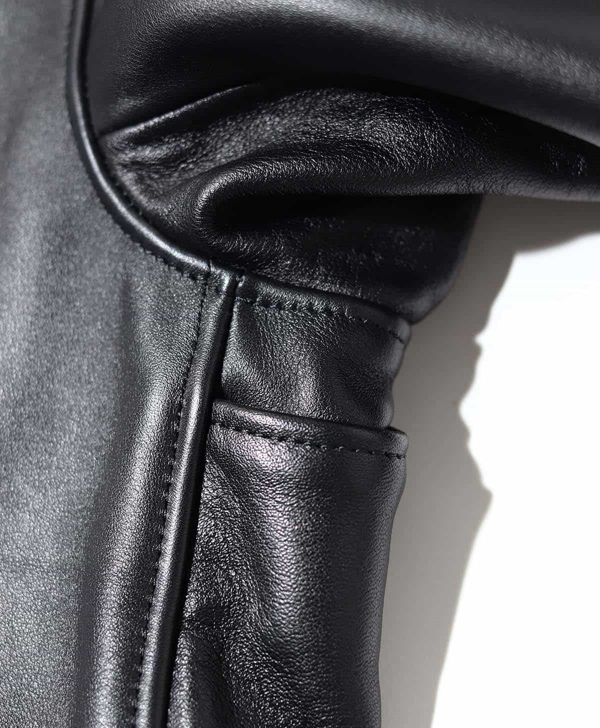 革ジャン 襟付きシングル レザージャケット｜カドヤ公式オンライン