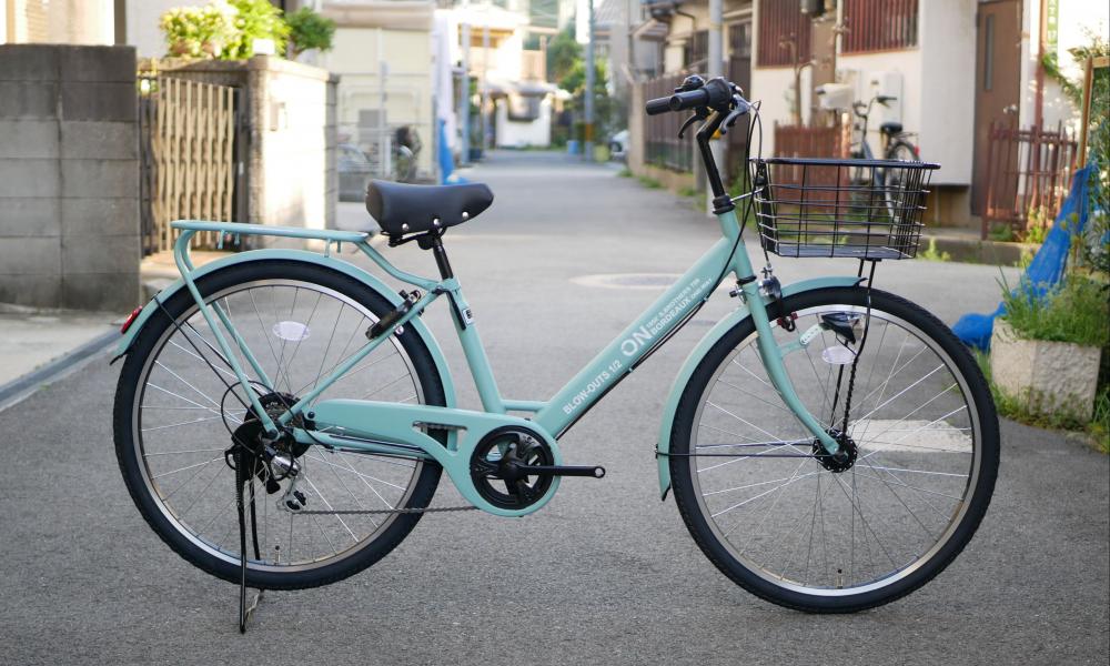 一般自転車】26インチ ON BASE (オンベース) マットブルーグレー