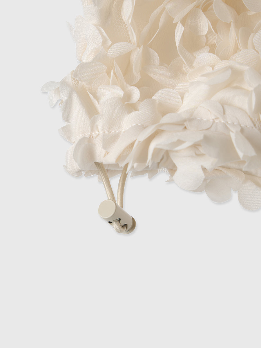 ボリュームフラワーモチーフアメスリトップス