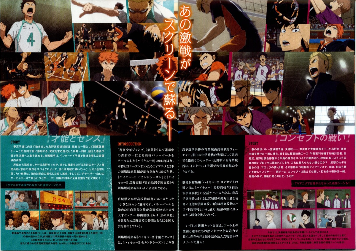 映画チラシサイト：ハイキュー！！“才能とセンス” ハイキュー
