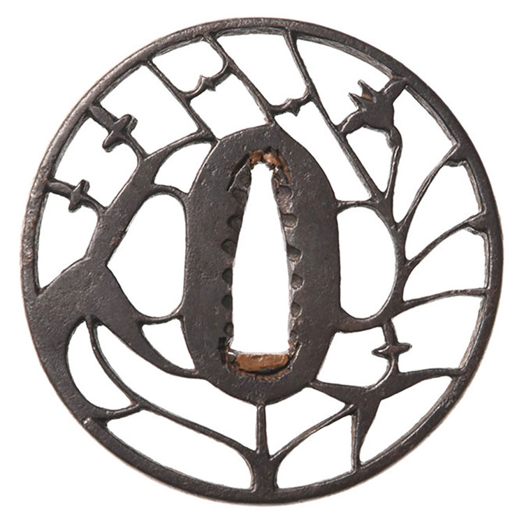 京透 沢瀉杜若透鍔/鐔 ｜日本刀販売は永楽堂