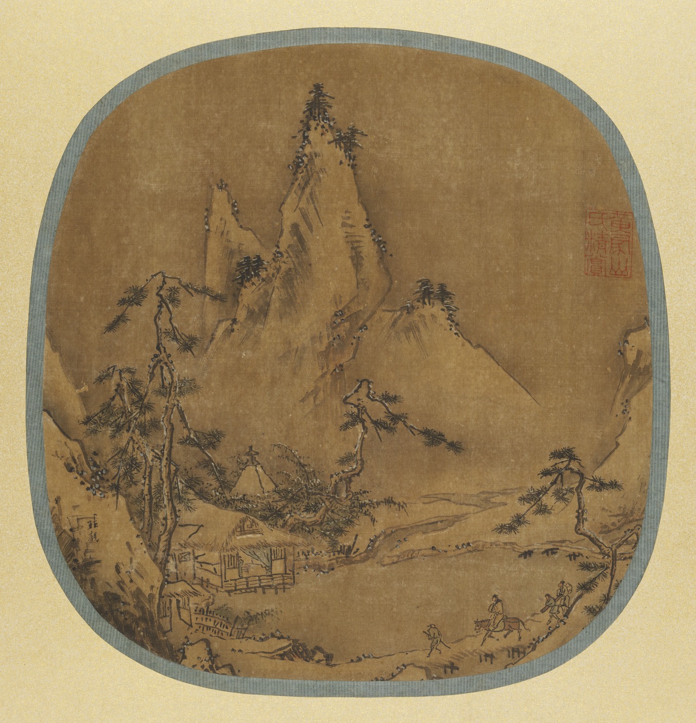 真作】後藤秋厓/滝図/山水図/掛軸/名家伝来/AD-839 真作】後藤秋厓/滝