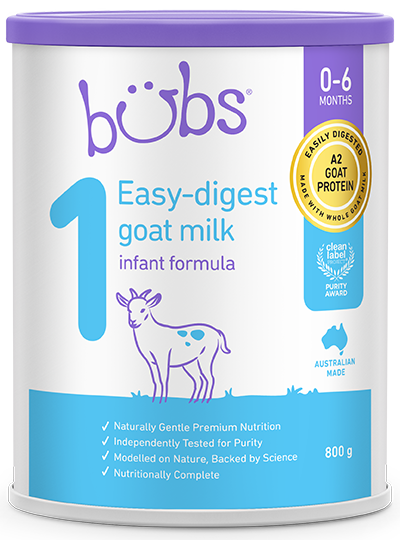 Bubs（バブズ）ヤギ・ゴートミルク 山羊乳 A2ミルク 大缶 800g 混合6缶