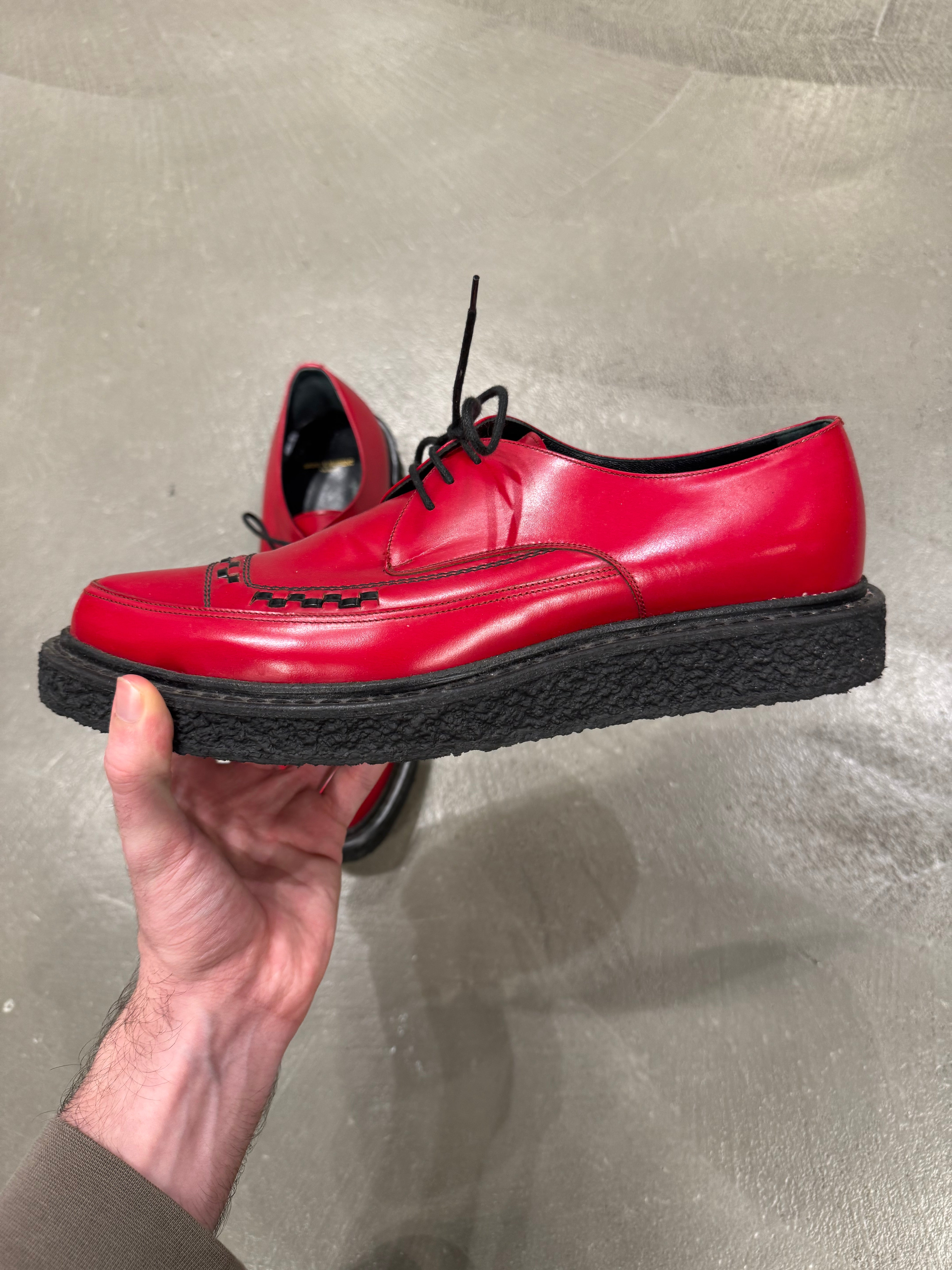 A/W2014 Saint Laurent by Hedi Slimane runway leather creepers derby sh