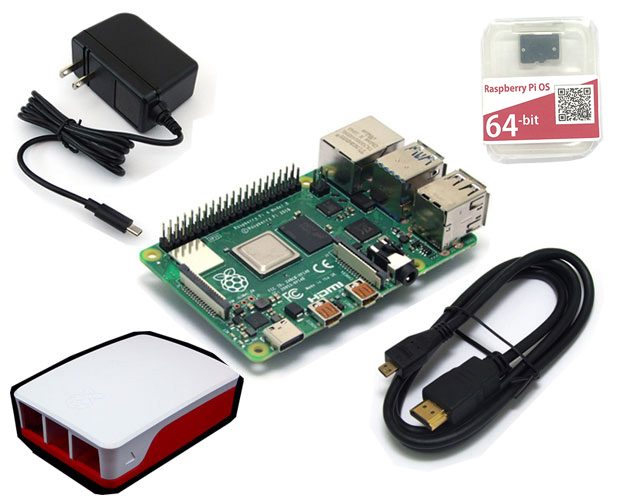 Raspberry Pi 4B (4GB) スターターセット/レギュラー / RASPi4-RGL