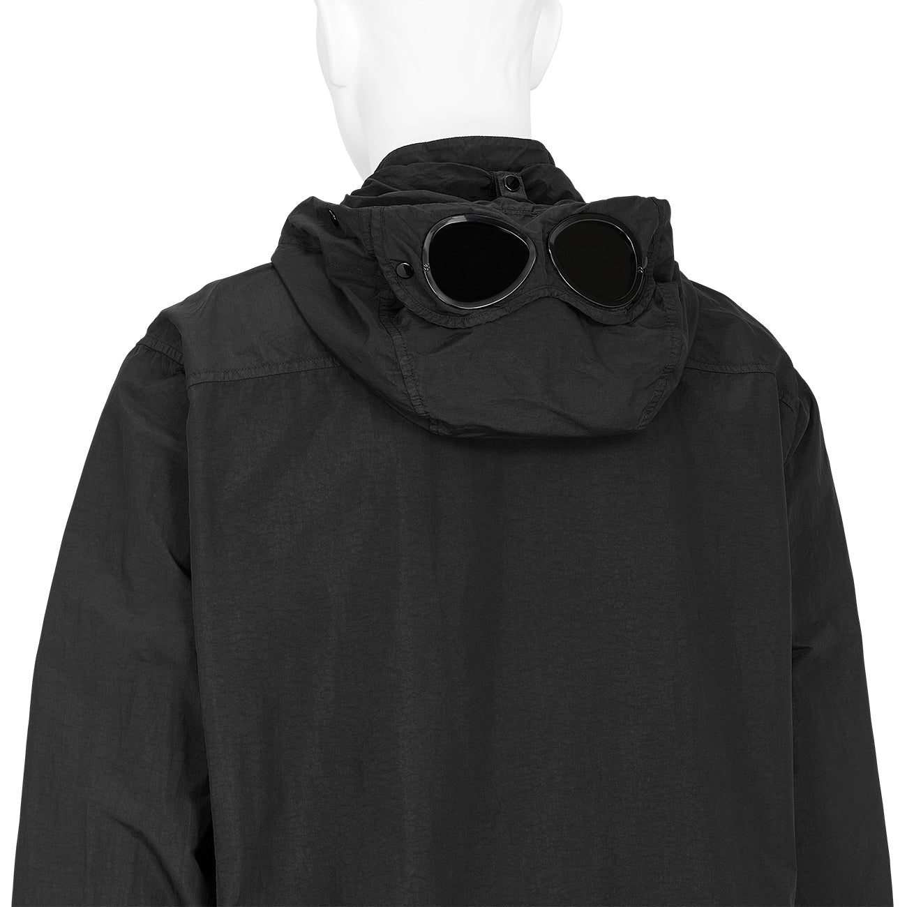 FLAT NYLON SHIRT JACKET BLACK - C.P. COMPANY(シーピー カンパニー