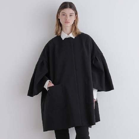 LE PHIL(ル フィル)｜《LE PHIL》ソフトウールリバーポンチョ/グレー