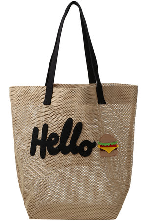 LUDLOW(ラドロー)｜【ELLE SHOP限定】メッシュトートバッグ/ベージュ