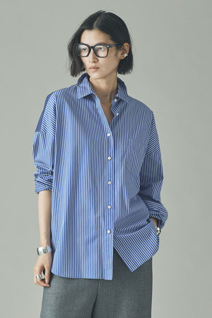 Curensology(カレンソロジー)｜〈&RC〉ビッグシャツコンビ/ネイビー の