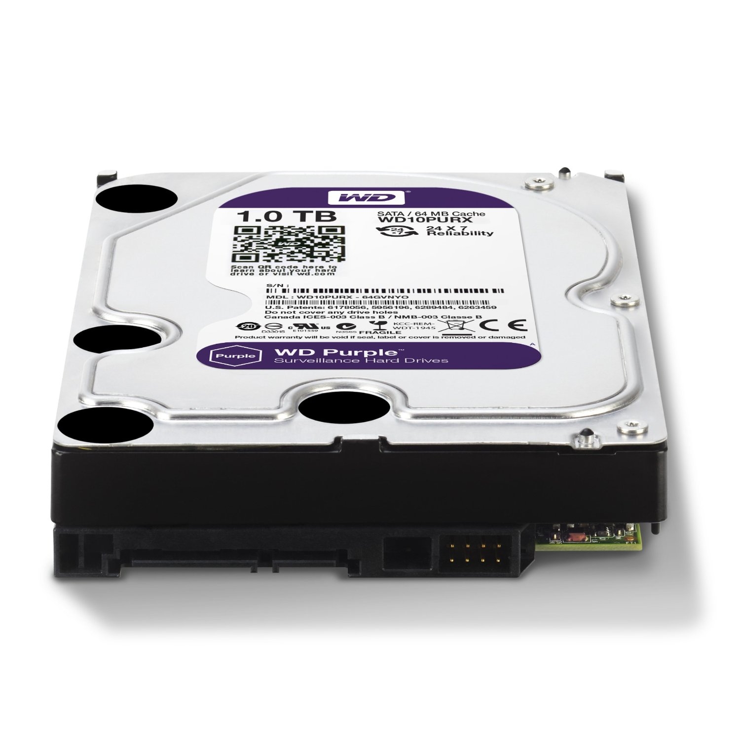 WD40PURX Western Digital Purple 4TB Surveillance Hard Drive