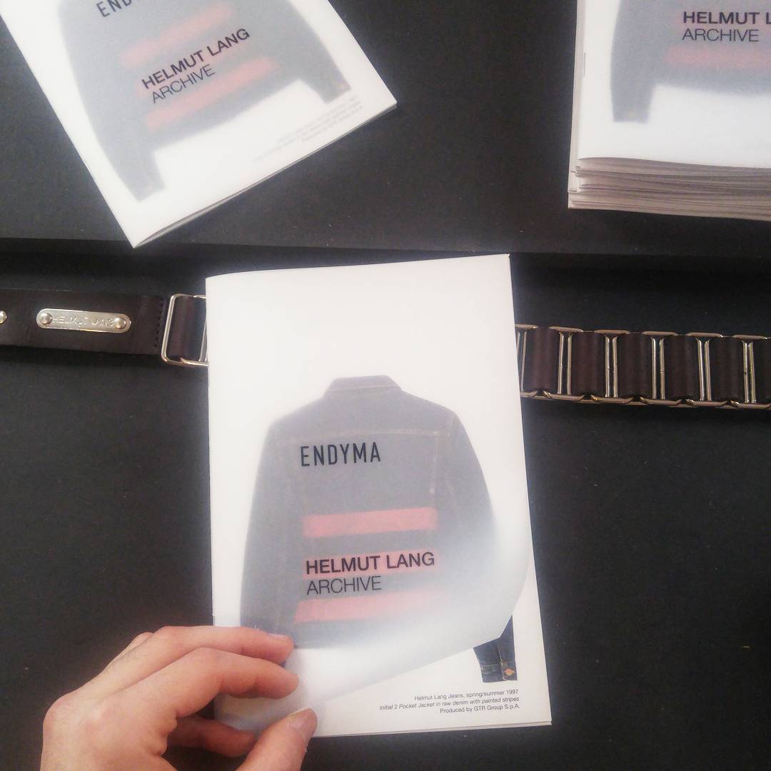 ENDYMA Helmut Lang Archive booklet