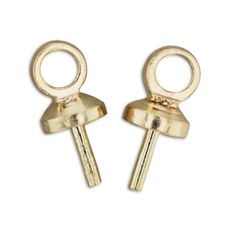 ヒートン G5 約6mm×3mm（大袋）｜アクセサリー基礎金具【パーツクラブ