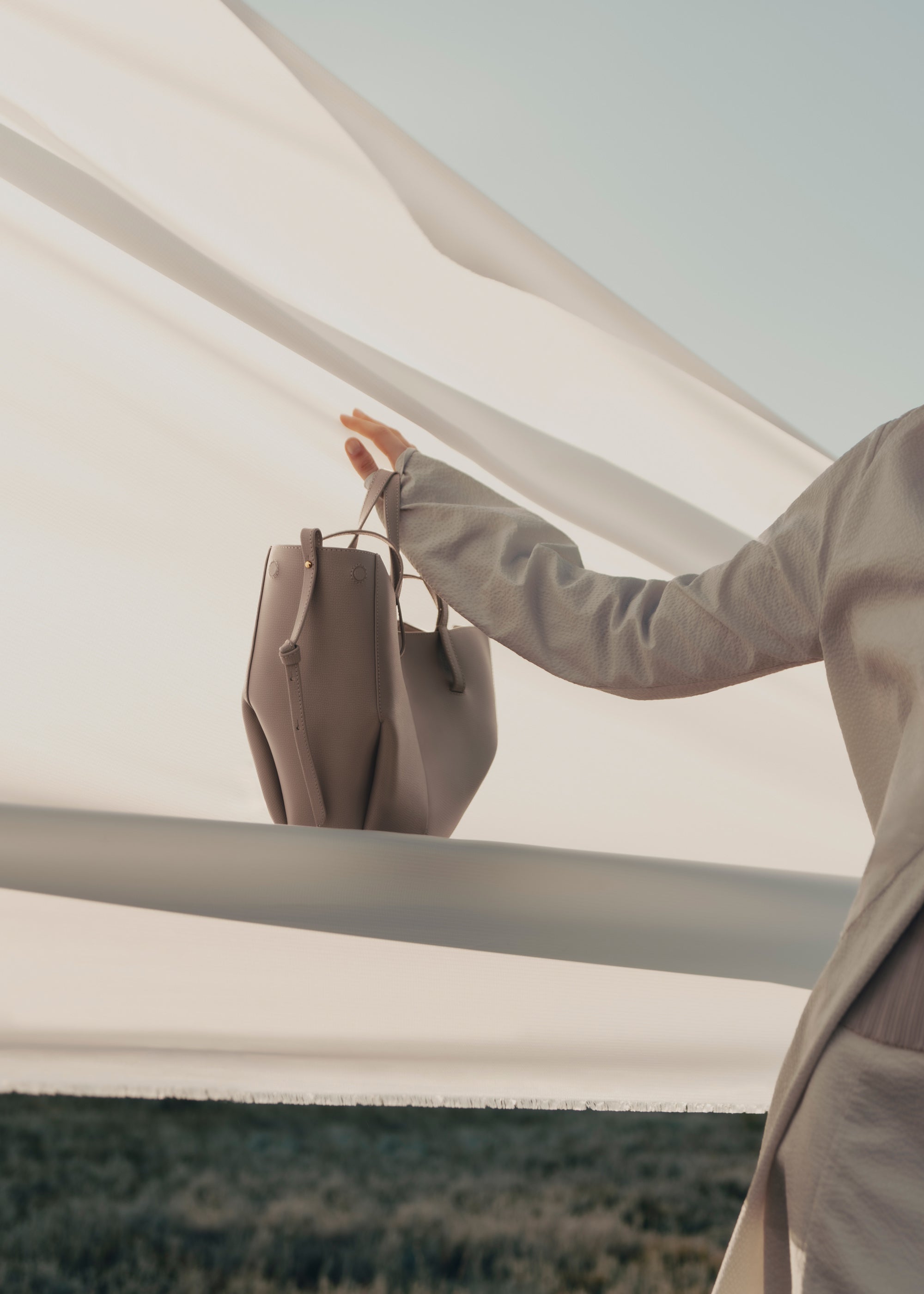 Polène | Bag - Cyme Mini - Textured Taupe