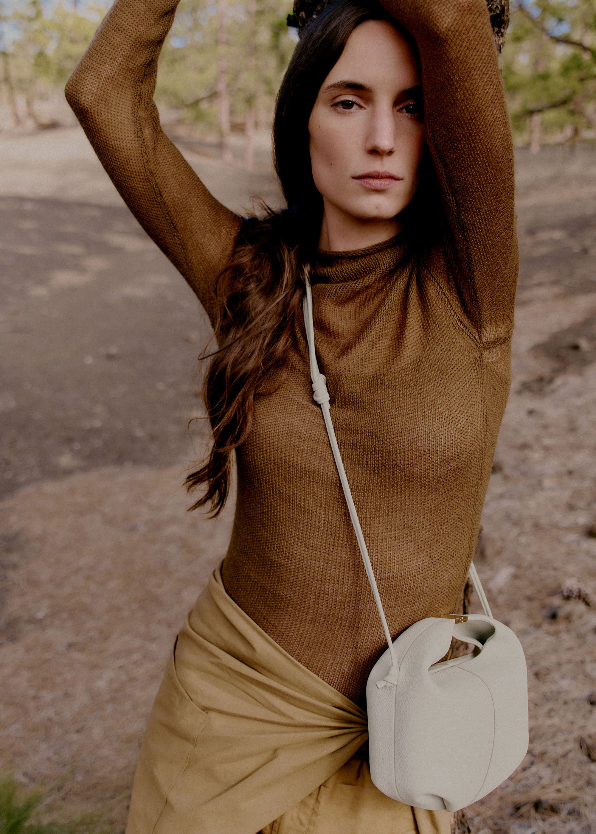 Polène | Bag - Béri - Textured Chalk