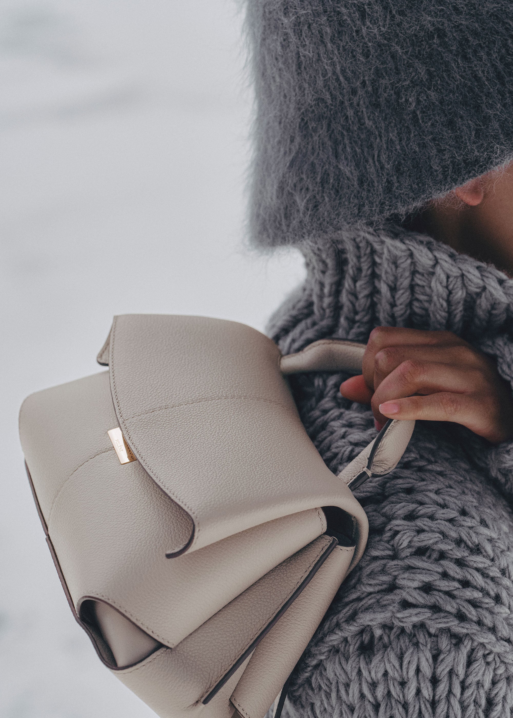 Polène | Bag - Mokki Mini - Textured Mist