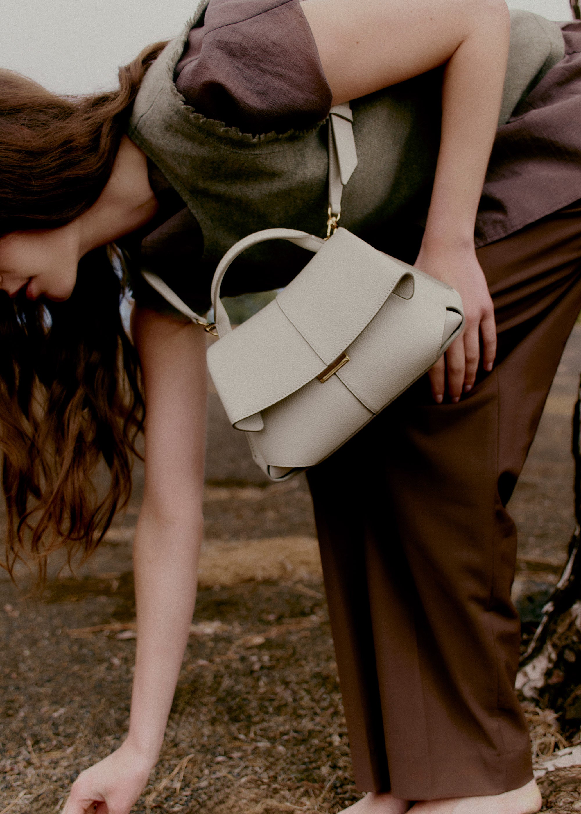 Polène | Bag - Mokki Mini - Textured Chalk