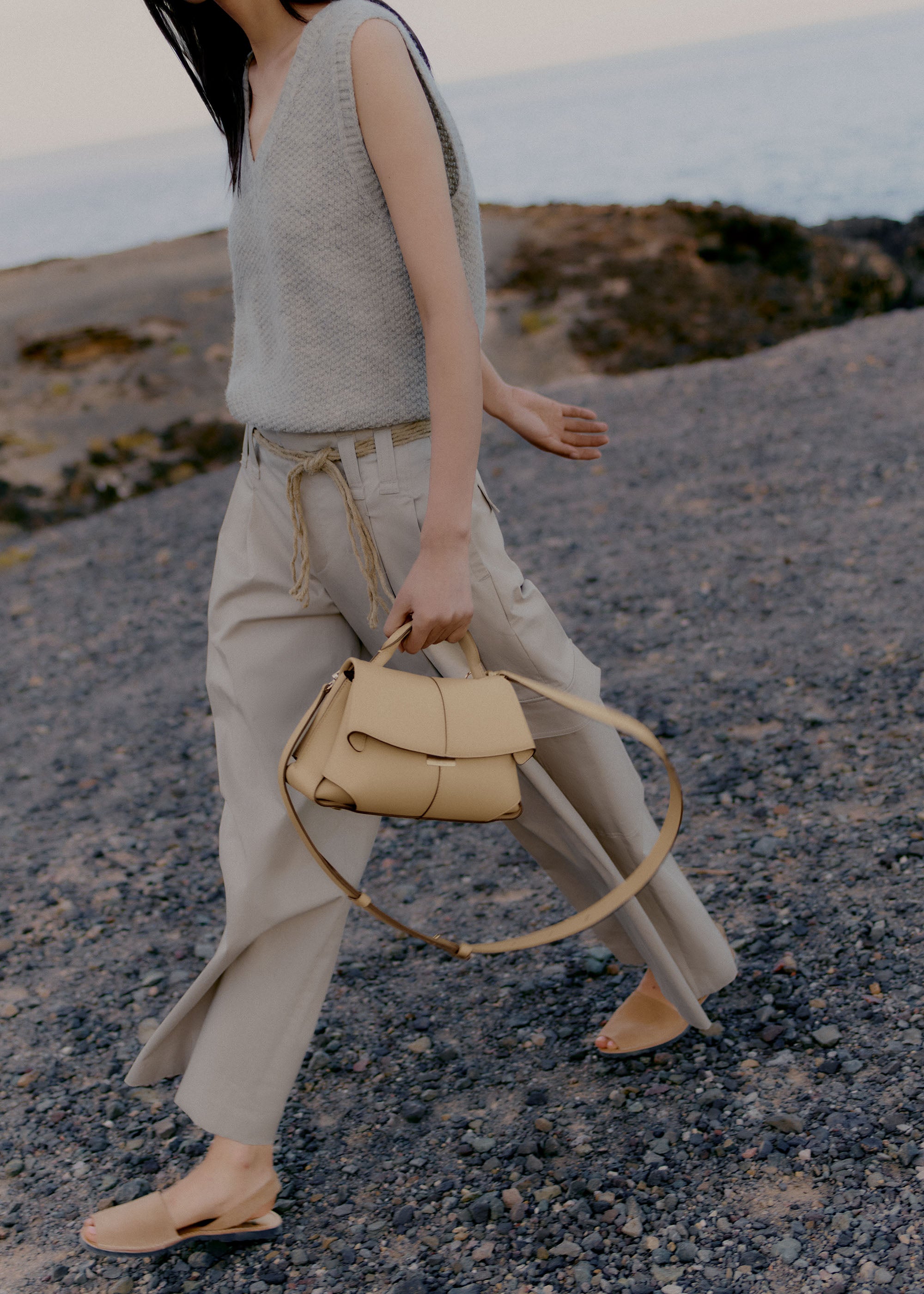 Polène | Bag - Mokki Mini - Textured Sand