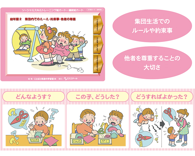 株式会社エスコアール ＞ 製品情報 ＞ ソーシャルスキルトレーニング絵