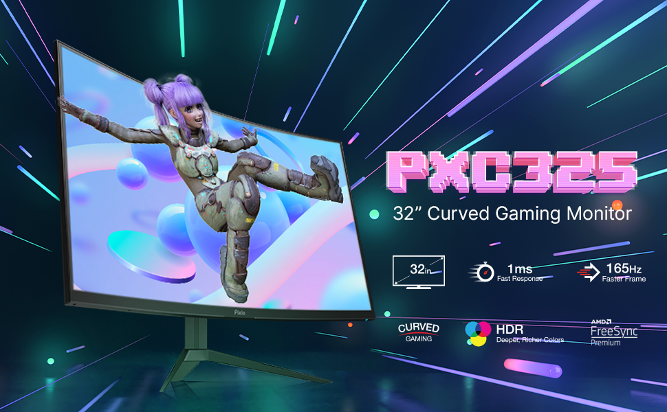 コスパ高＋165Hz＋1ms】Pixioより高機能でコスパ最強の32インチ湾曲