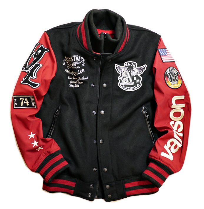 ひできち♪vanson スタジャン VANSON（バンソン） メンズ ジャケット